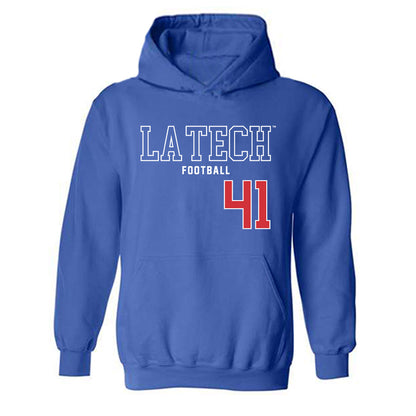 LA Tech - NCAA Football : Ean Burch - Sports Shersey Hooded Sweatshirt