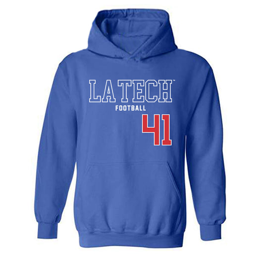 LA Tech - NCAA Football : Ean Burch - Sports Shersey Hooded Sweatshirt