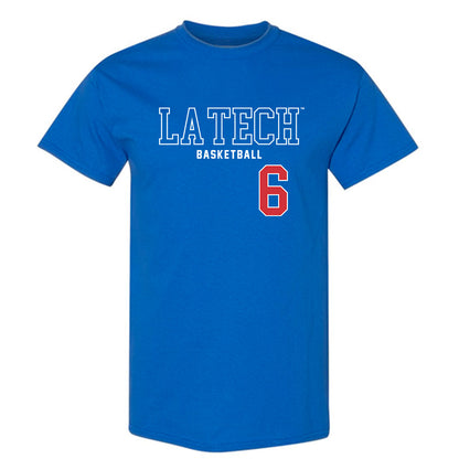 LA Tech - NCAA Men's Basketball : Keegan Rowell - Sports Shersey T-Shirt-0