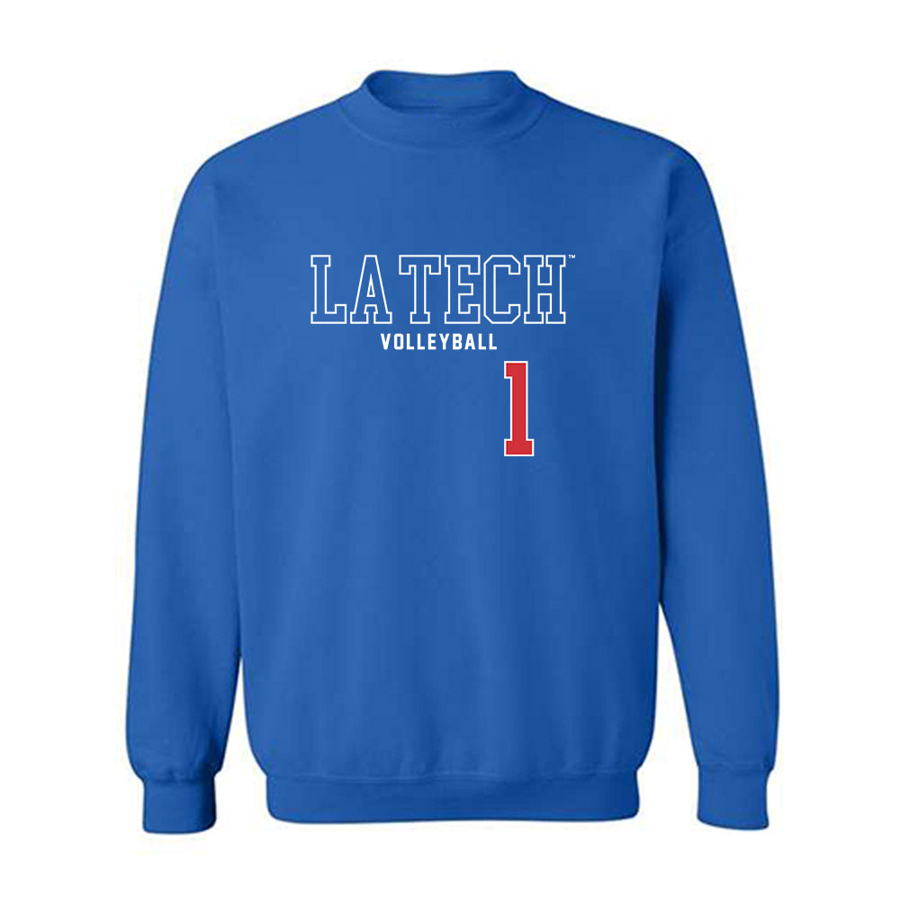 LA Tech - NCAA Women's Volleyball : Sydnee Carter - Sports Shersey Crewneck Sweatshirt-0