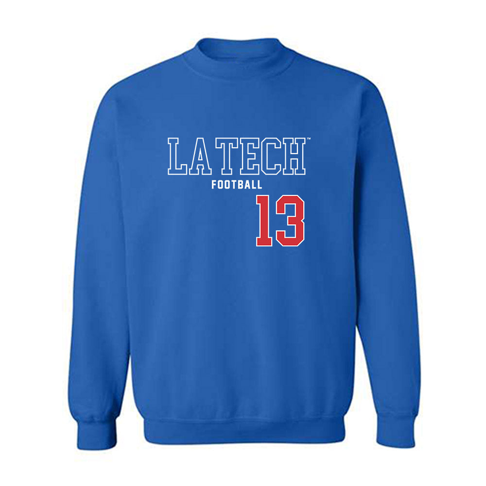 LA Tech - NCAA Football : Cameron Hill - Sports Shersey Crewneck Sweatshirt-0