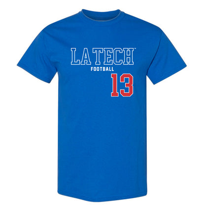 LA Tech - NCAA Football : Marcus Moultrie III - Sports Shersey T-Shirt-0