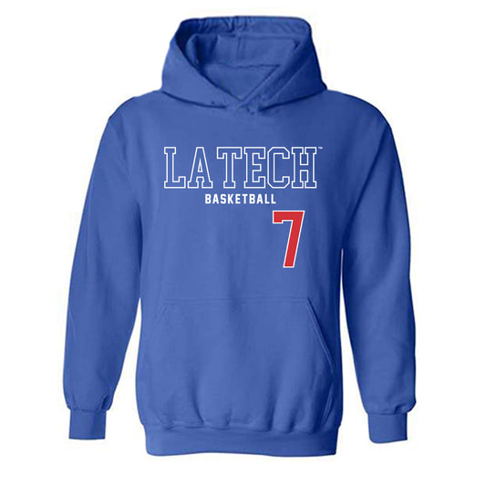 LA Tech - NCAA Men's Basketball : Landren Blocker - Sports Shersey Hooded Sweatshirt