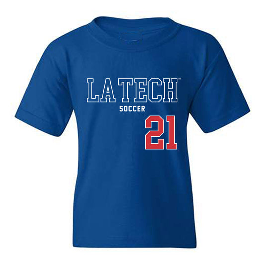 LA Tech - NCAA Women's Soccer : Maddie Gray - Sports Shersey Youth T-Shirt-0