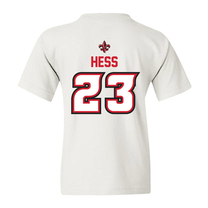Louisiana - NCAA Baseball : Tate Hess - Sports Shersey Youth T-Shirt-1