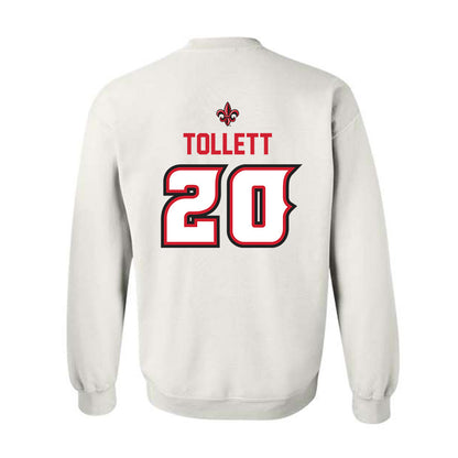 Louisiana - NCAA Baseball : JR Tollett - Sports Shersey Crewneck Sweatshirt-1