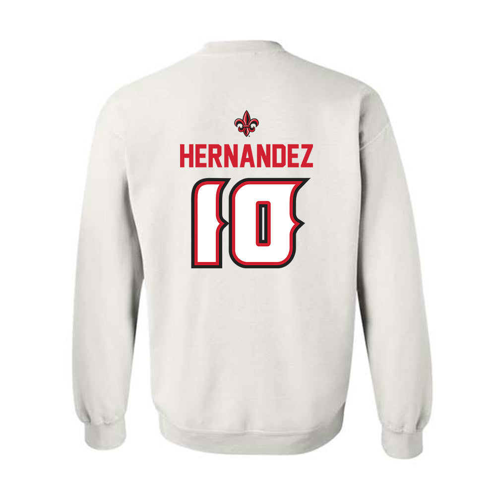 Louisiana - NCAA Baseball : Rigoberto Hernandez - Sports Shersey Crewneck Sweatshirt-1