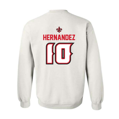 Louisiana - NCAA Baseball : Rigoberto Hernandez - Sports Shersey Crewneck Sweatshirt-1