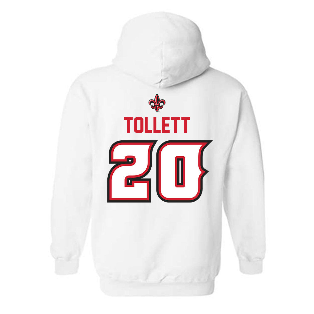 Louisiana - NCAA Baseball : JR Tollett - Sports Shersey Hooded Sweatshirt-1