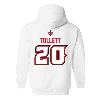 Louisiana - NCAA Baseball : JR Tollett - Sports Shersey Hooded Sweatshirt-1
