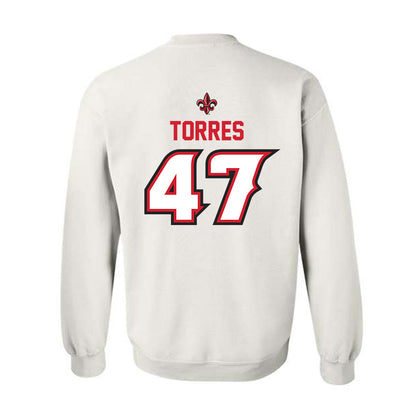 Louisiana - NCAA Baseball : Jose Torres - Crewneck Sweatshirt Classic Shersey