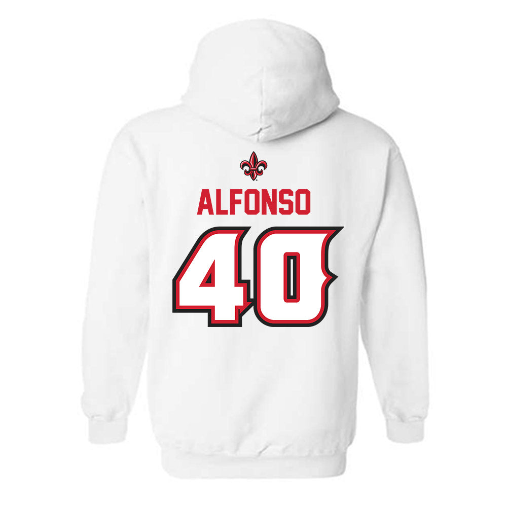 Louisiana - NCAA Baseball : Cowan Alfonso - Sports Shersey Hooded Sweatshirt-1