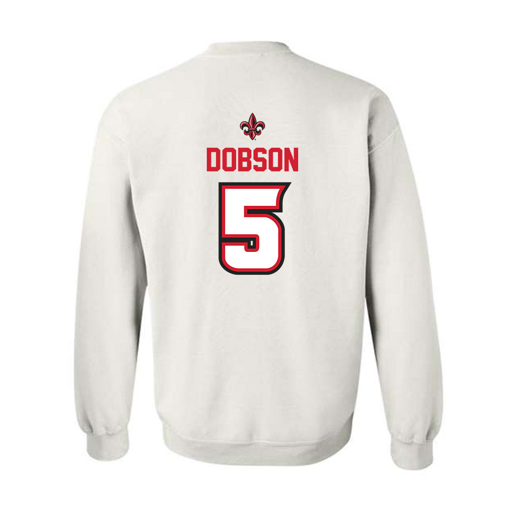 Louisiana - NCAA Baseball : Howard Dobson - Sports Shersey Crewneck Sweatshirt-1