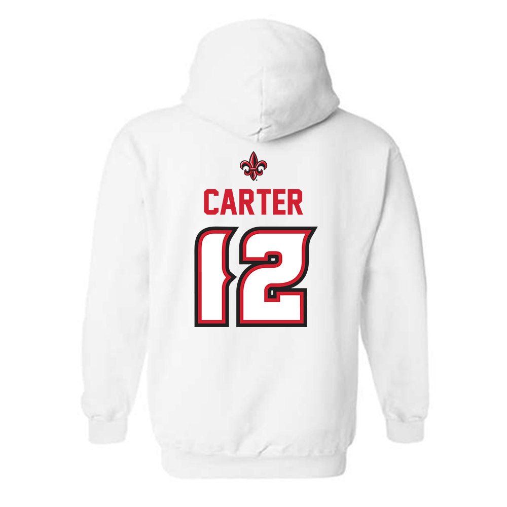 Louisiana - NCAA Baseball : Garret Carter - Sports Shersey Hooded Sweatshirt-1