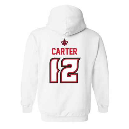 Louisiana - NCAA Baseball : Garret Carter - Sports Shersey Hooded Sweatshirt-1