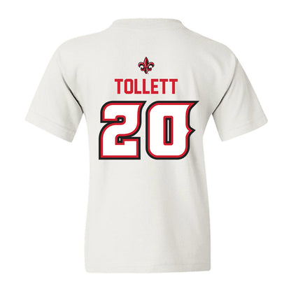Louisiana - NCAA Baseball : JR Tollett - Sports Shersey Youth T-Shirt-1