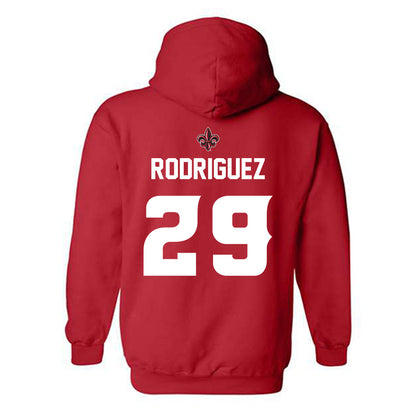 Louisiana - NCAA Baseball : Blaze Rodriguez - Generic Shersey Hooded Sweatshirt-1