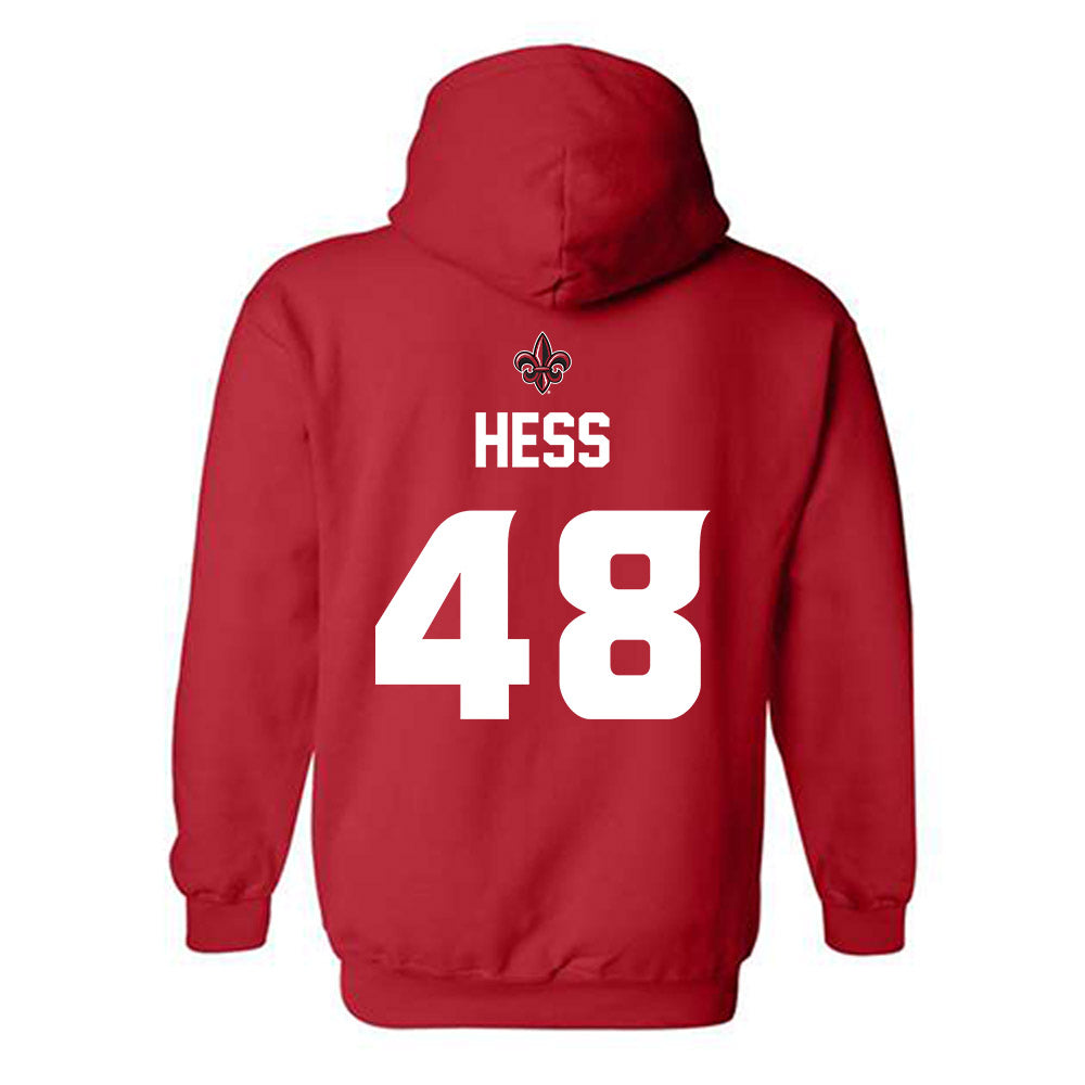 Louisiana - NCAA Baseball : Tate Hess - Hooded Sweatshirt Sports Shersey