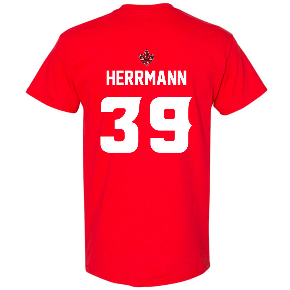 Louisiana - NCAA Baseball : Andrew Herrmann - T-Shirt Sports Shersey