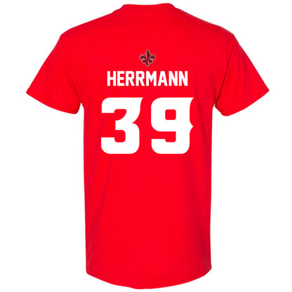 Louisiana - NCAA Baseball : Andrew Herrmann - T-Shirt Sports Shersey