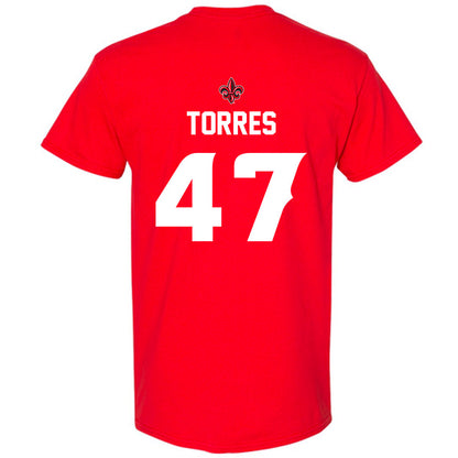 Louisiana - NCAA Baseball : Jose Torres - T-Shirt Sports Shersey