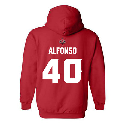 Louisiana - NCAA Baseball : Cowan Alfonso - Generic Shersey Hooded Sweatshirt-1