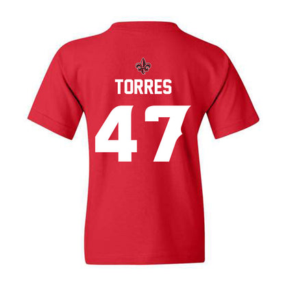 Louisiana - NCAA Baseball : Jose Torres - Youth T-Shirt Sports Shersey