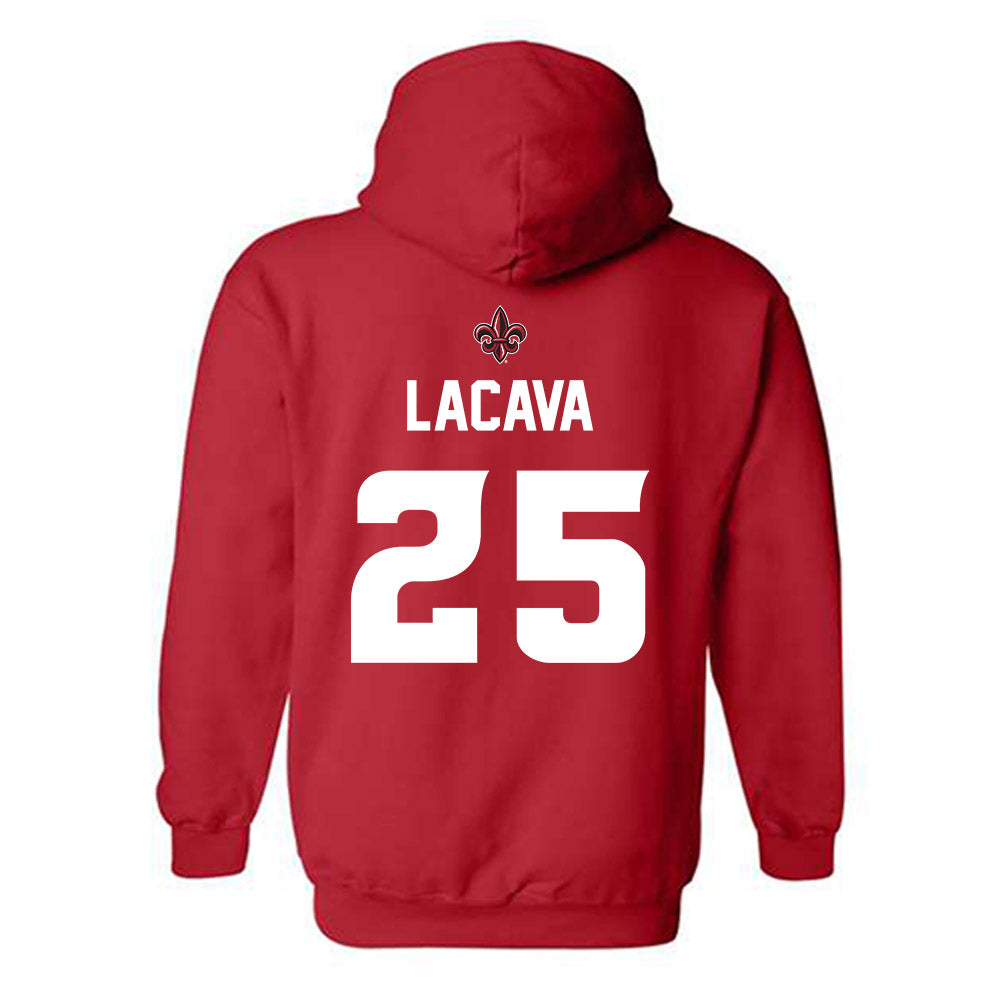 Louisiana - NCAA Baseball : Jayce LaCava - Generic Shersey Hooded Sweatshirt-1