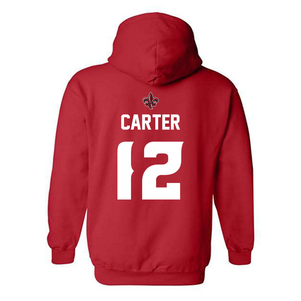 Louisiana - NCAA Baseball : Garret Carter - Generic Shersey Hooded Sweatshirt-1