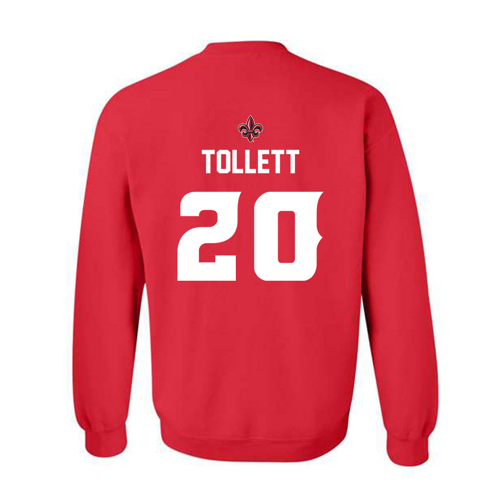 Louisiana - NCAA Baseball : JR Tollett - Generic Shersey Crewneck Sweatshirt-1