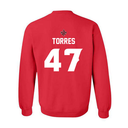 Louisiana - NCAA Baseball : Jose Torres - Crewneck Sweatshirt Sports Shersey