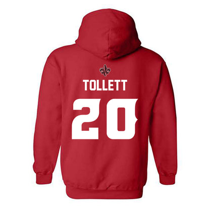 Louisiana - NCAA Baseball : JR Tollett - Generic Shersey Hooded Sweatshirt-1