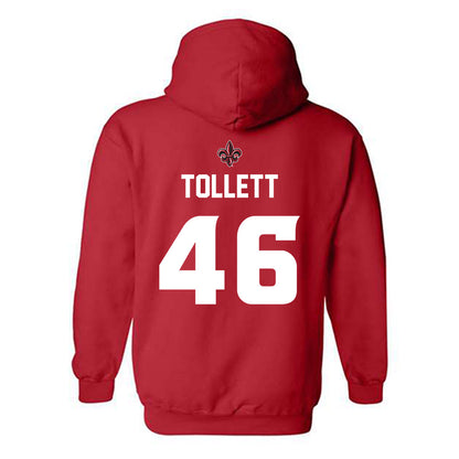 Louisiana - NCAA Baseball : JR Tollett - Hooded Sweatshirt Sports Shersey