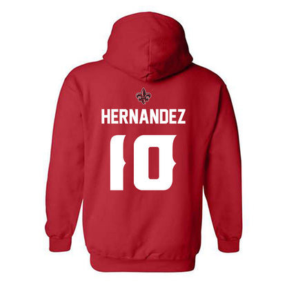Louisiana - NCAA Baseball : Rigoberto Hernandez - Generic Shersey Hooded Sweatshirt-1