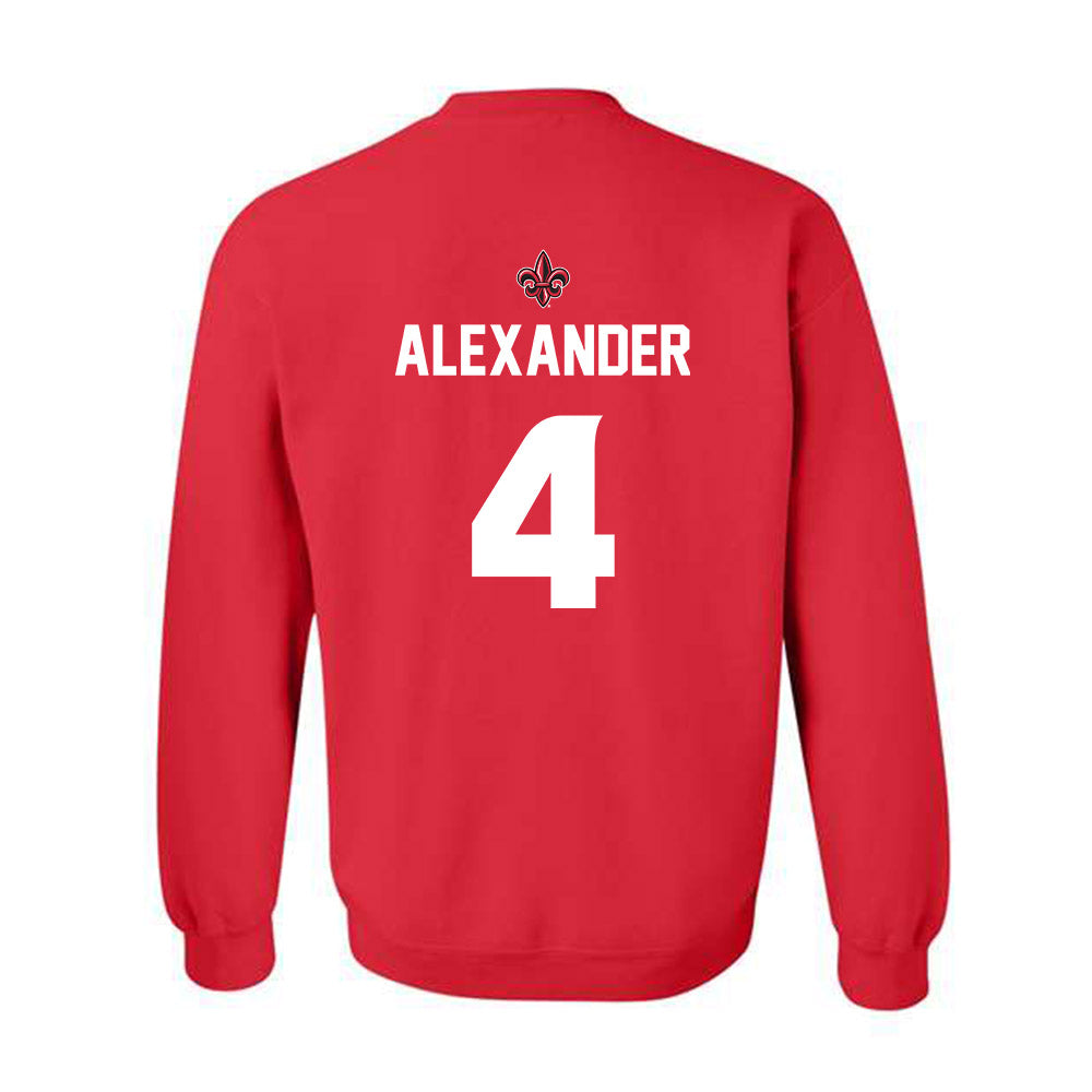 Louisiana - NCAA Baseball : Josh Alexander - Crewneck Sweatshirt Sports Shersey