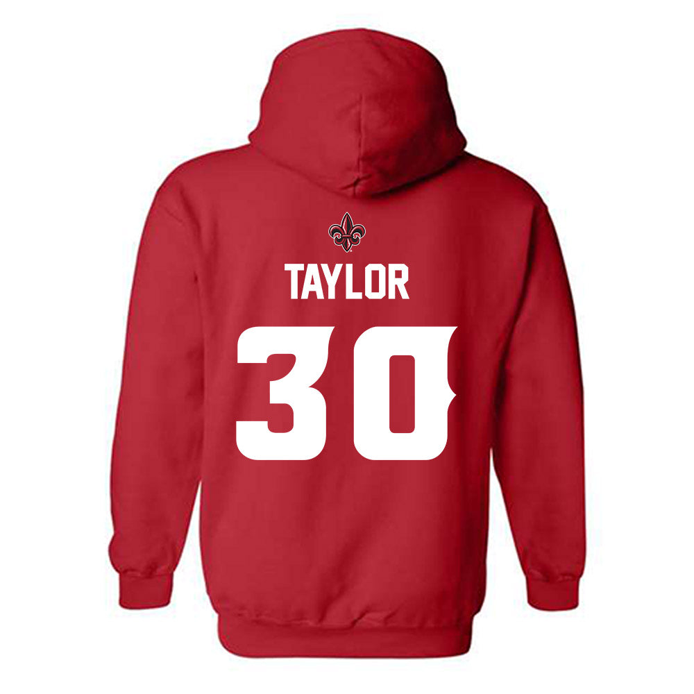 Louisiana - NCAA Baseball : Wilton Taylor - Generic Shersey Hooded Sweatshirt-1