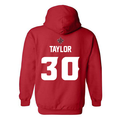 Louisiana - NCAA Baseball : Wilton Taylor - Generic Shersey Hooded Sweatshirt-1