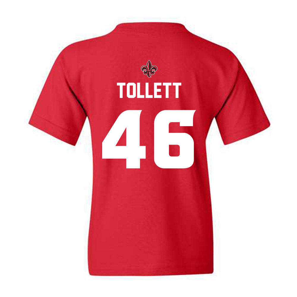 Louisiana - NCAA Baseball : JR Tollett - Youth T-Shirt Sports Shersey