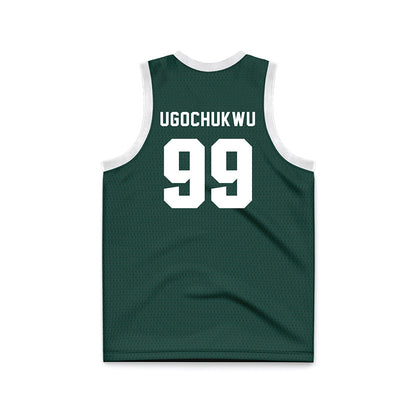 Michigan State - NCAA Men's Basketball : Divine-Collins Ugochukwu - Green Basketball Jersey-1