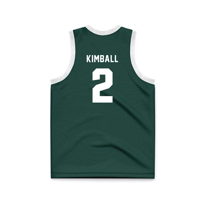 Michigan State - NCAA Women's Basketball : Abbey Kimball - Green Basketball Jersey