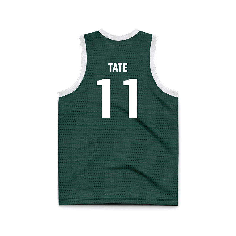 Michigan State - NCAA Women's Basketball : Jocelyn Tate - Green Basketball Jersey