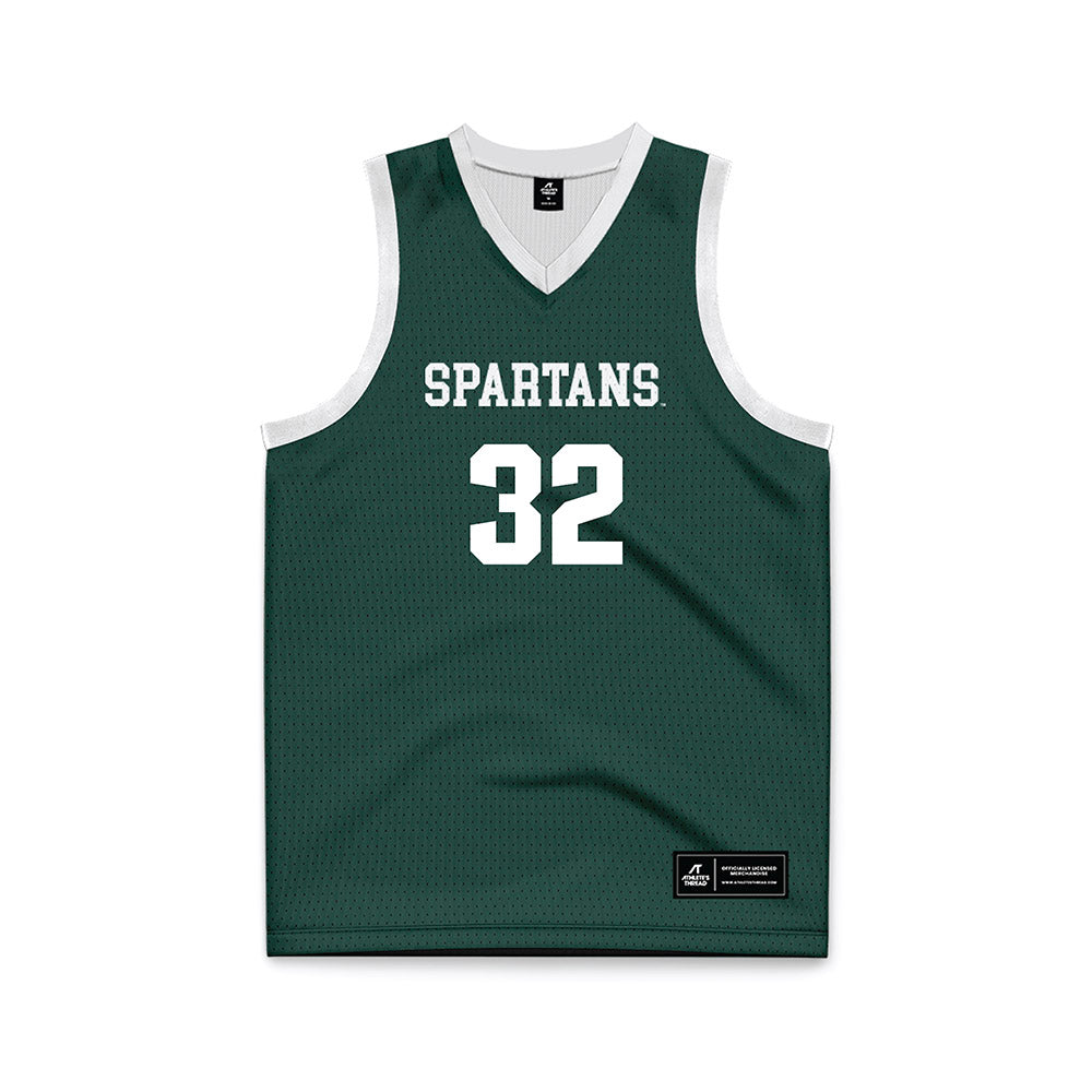 Michigan State - NCAA Women's Basketball : Marah Dykstra - Green Basketball Jersey-0