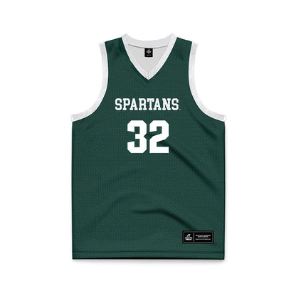 Michigan State - NCAA Women's Basketball : Marah Dykstra - Green Basketball Jersey-0