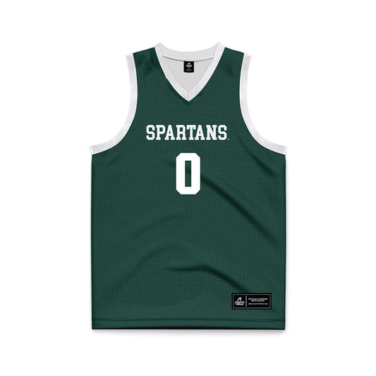 Michigan State - NCAA Men's Basketball : Jaxon Kohler - Green Basketball Jersey-0