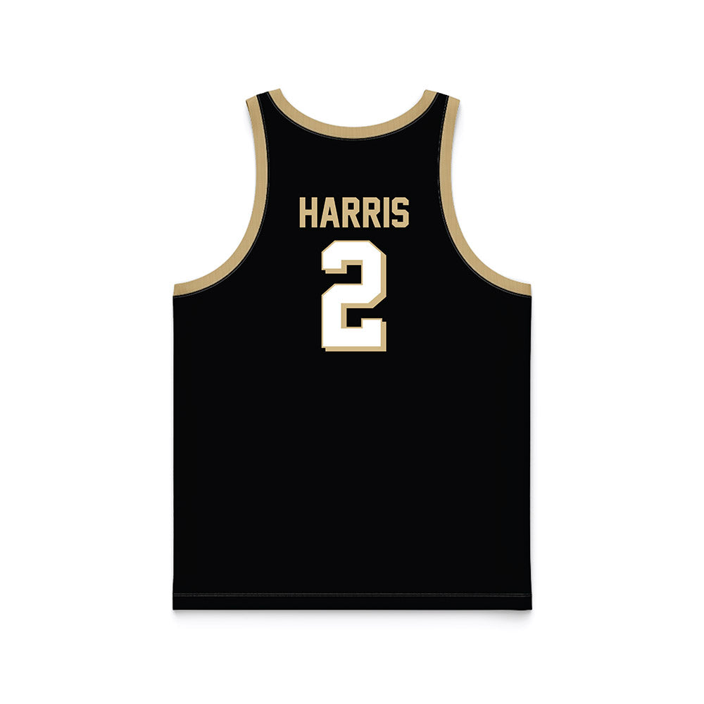 Wake Forest - NCAA Men's Basketball : Juke Harris - Black Basketball Jersey