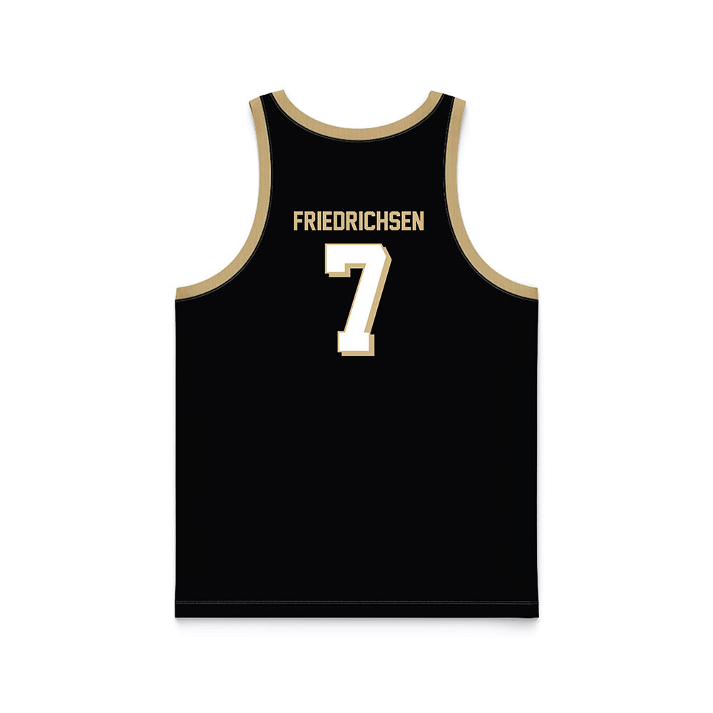 Wake Forest - NCAA Men's Basketball : Parker Friedrichsen - Black Basketball Jersey