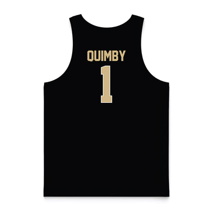 Wake Forest - NCAA Women's Basketball : Makaela Quimby - Black Basketball Jersey