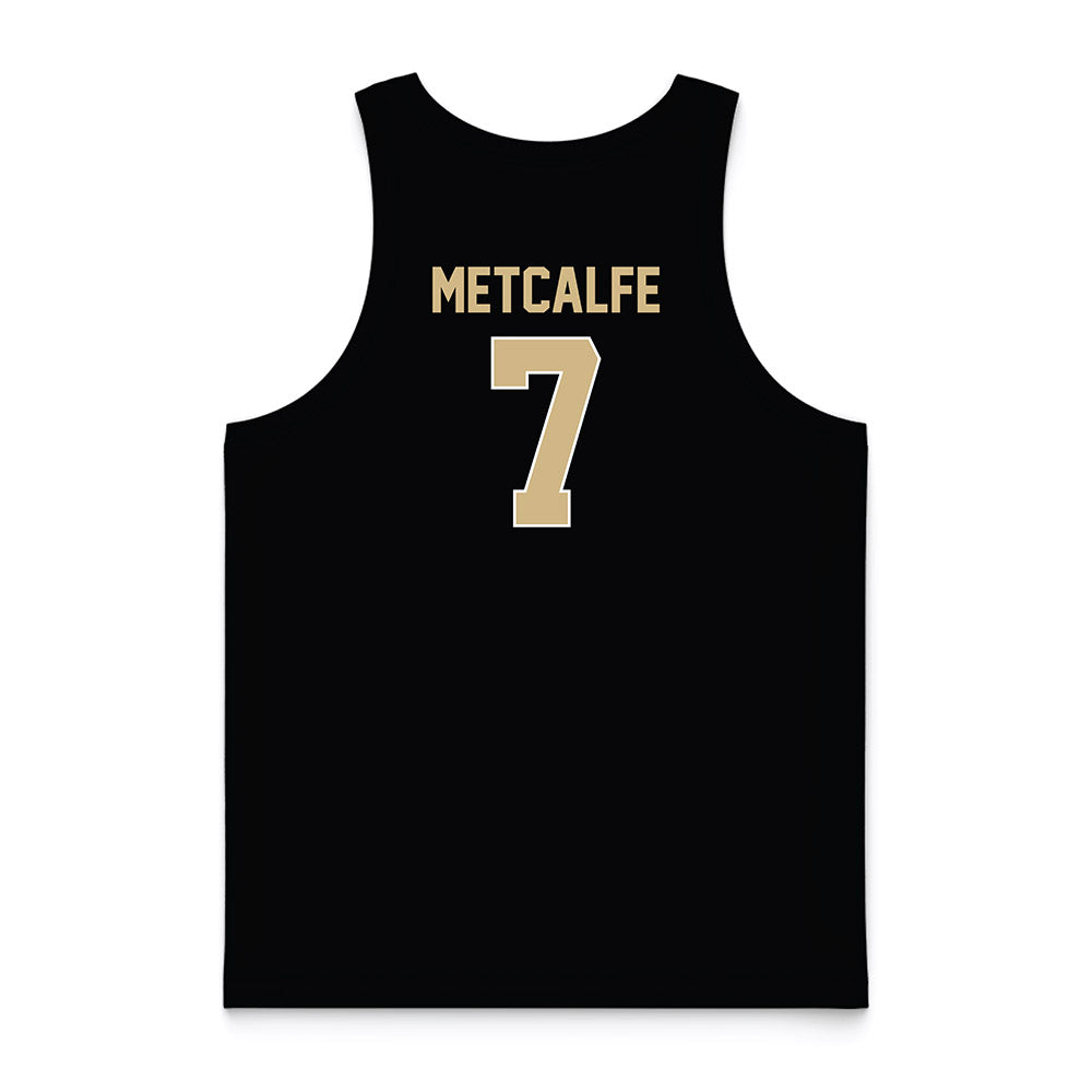 Wake Forest - NCAA Women's Basketball : Savannah Metcalfe - Black Basketball Jersey-1
