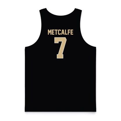Wake Forest - NCAA Women's Basketball : Savannah Metcalfe - Black Basketball Jersey-1