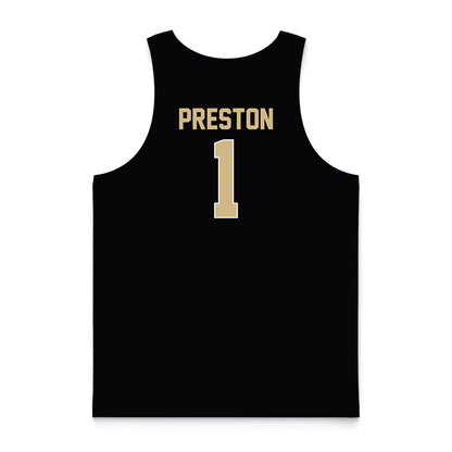 Wake Forest - NCAA Women's Basketball : Raven Preston - Black Basketball Jersey-1